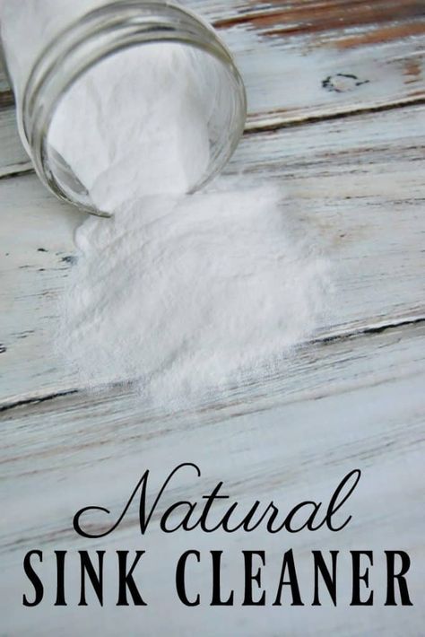 Natural Sink Cleaner - The Pistachio Project Sink Scrub, Sink Cleaner, Zero Waste Cleaning, Natural Cleaning Products Diy, Sink Cleaning, Cleaning Inspiration, Diy Cleaning Products Recipes, Toxic Cleaning Products, Eco Friendly Cleaning Products