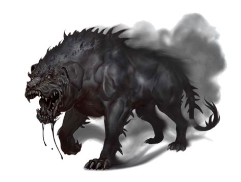 Shadow Mastiff, Shadow Creatures, Shadow Monster, Shadow Wolf, Beast Creature, Fantasy Beasts, Dark Rose, Monster Concept Art, Dungeons And Dragons Homebrew