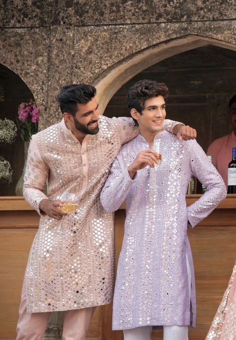 Engagement Kurta For Men, Sangeet Outfit For Men, Traditional Indian Mens Clothing, Indian Wedding Suits Men, Mens Traditional Wear, Indian Wedding Clothes For Men, Sherwani For Men Wedding, Wedding Kurta For Men, Groom Dress Men