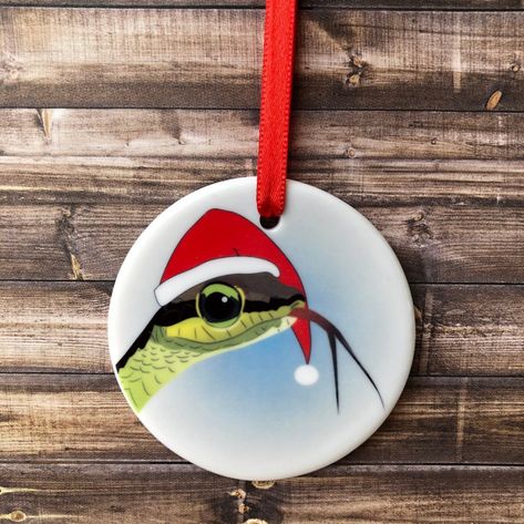 Cute Snake Christmas Ornament/Cute Snek Ornament/Snake | Etsy Snake Ornament, Christmas In Heaven Ornament, How To Make Butterfly, Christ Centered Christmas, Diy Christmas Tree Ornaments, Christmas In Heaven, Cute Snake, Cute Santa, Christmas Cute