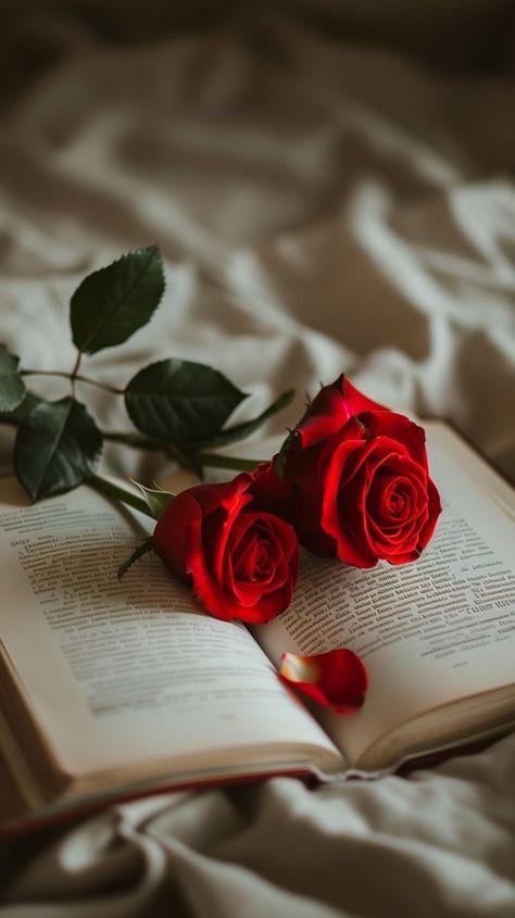 We Heart It Wallpaper, Books And Pens Photography, Dark Roses, Colors Aesthetic, Red Roses Wallpaper, Roses Book, Perfect Morning, Lovely Flowers Wallpaper, Simple Phone Wallpapers