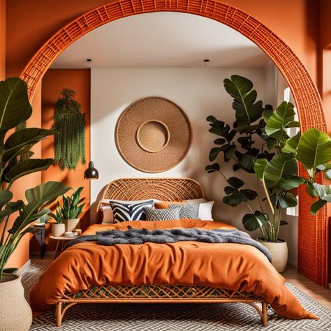 Boys bedroom orange