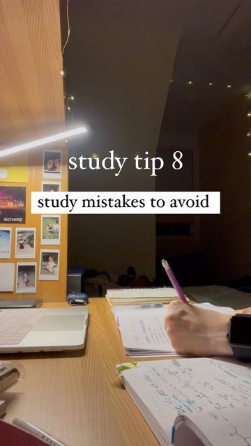 hope ~ studygram on Instagram: "5 common study mistakes to avoid: ⬇️ 😬 1. Passive recall studying. This includes reading your notes, highlighting, watching, or reading. These methods are less effective because they lack retrieval which is key to improving memory and learning. 2. Not taking breaks. I’ve noticed that when I study really long periods without breaks I get so burnt out. It’s important for days when all you’re doing is studying to take lots of breaks to keep yourself sane. 3. Sta Notes Highlighting, Improving Memory, Self Esteem Issues, Study Break, Productive Habits, Study Help, Exam Prep, Productivity Hacks, Study Space