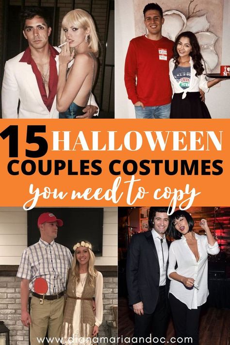 These are the cutest Halloween couples costumes to copy! I love how unique and easy these costumes are and can't wait to try them out. Elf Couple Costume, Elf Halloween Costume, Unique Couples Costumes, Costume Duo, Easy Couple Halloween Costumes, Costumes Scary, Couples Costumes Creative, Funny Couple Costumes, Cute Couples Costumes