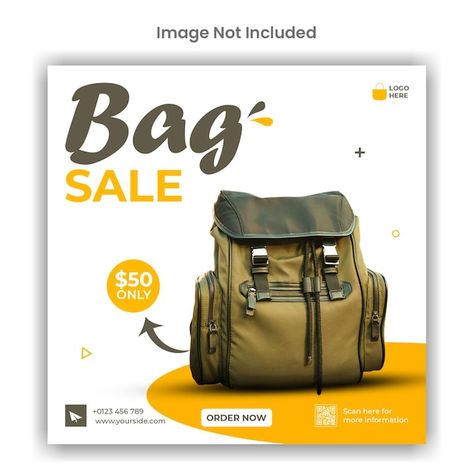 Social Media Sale Post, Bags Social Media Design, Bag Social Media Post, Bag Poster Design, Bag Instagram Post, Product Social Media Post, Bag Ads, Instagram Post Template Design, Bag Poster