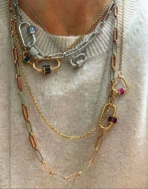 How To Master The Necklace Layering Trend | The Silk Sneaker | Bloglovin’ Baguette, Jewerly Making, Gold Baby, Cheap Jewelry, Chain Pendants, Jewelry Trends, Jewelry Findings, Quality Jewelry, Locket