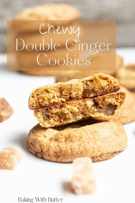 Crystalized Ginger Recipe, Ginger Cookie Recipes, Crystallized Ginger, Classic Cookies Recipes, Ginger Nut, Candied Ginger, Food Matters, Gingerbread Cake, Ginger Recipes