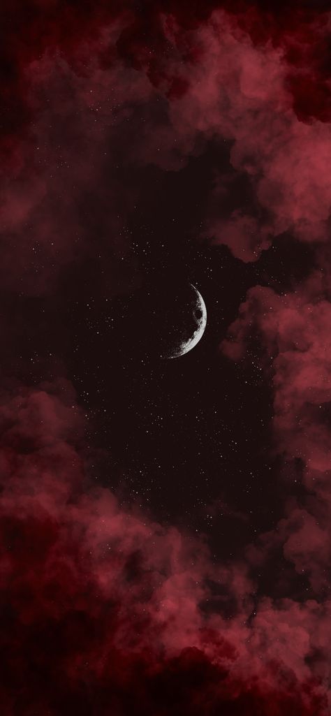 Clouds Iphone Wallpaper, Red Clouds, Landscape Wallpaper, Aesthetic Iphone Wallpaper, Night Sky, Dark Red, Make Your Day, Iphone Wallpaper, Celestial Bodies