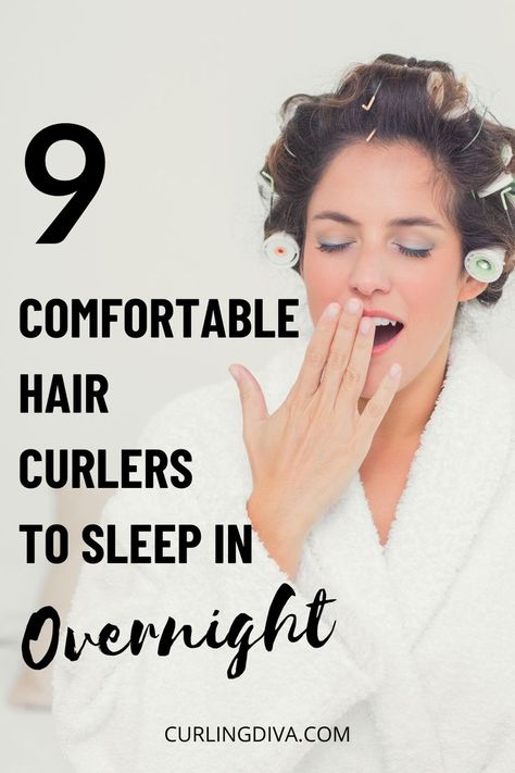 Don't you just love it when you wake up with gorgeous curls? You can't sleep in traditional hair rollers – they're just NOT comfortable! In my quest to find the best sleep in rollers, I found overnight hair curlers that are soft and comfortable enough to sleep in. Click to read more! Easy Overnight Curls For Short Hair, Diy Hair Curlers Overnight, Overnight Rollers Curls, Overnight Curlers, Best Hair Rollers, Sleep In Curlers, Hair Curlers Overnight, Large Hair Rollers, Soft Curlers