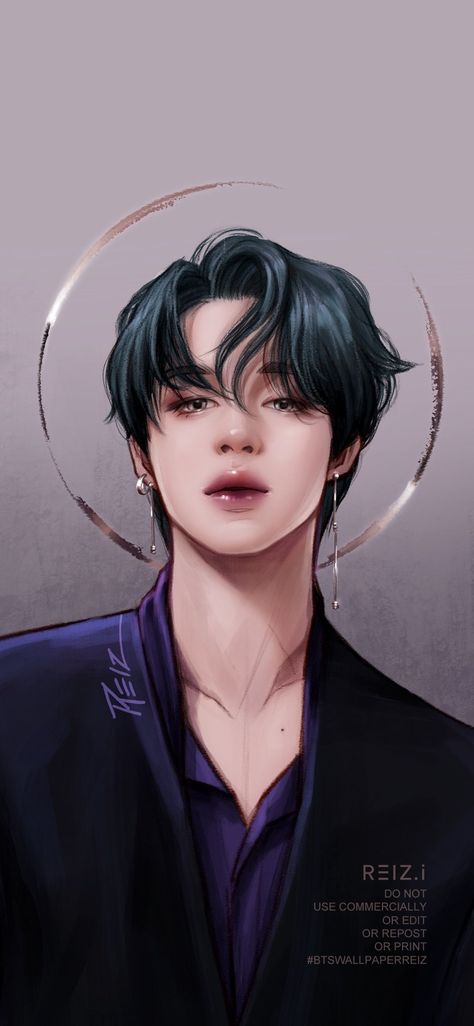 REIZ.i ☺︎ on Twitter: "#JIMIN @BTS_twt :) with wallpaper… " Jimin Fanart, Jungkook Fanart, Fantasy Forest, Wallpaper Animes, Kpop Drawings, Park Jimin Cute, Fan Art Drawing, Bts Aesthetic Pictures, Bts Drawings