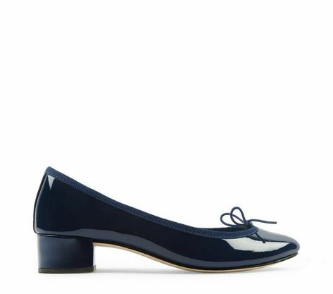 Offbeat Fashion, Repetto Camille, Camille Ballerina, Navy Kitten Heels, Closet Shoes, Country France, Dr Shoes, Blue Accessories, Blue Heels