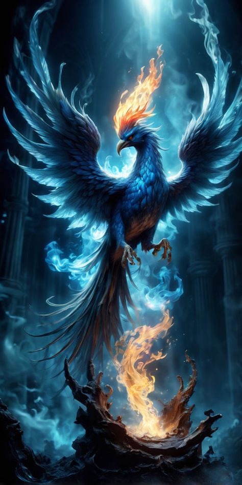 Jing Y Jang, Phoenix Bird Art, Phoenix Wallpaper, Phoenix Artwork, Phoenix Images, Mythical Creatures Fantasy, Dragon Artwork Fantasy, Phoenix Art, Phoenix Bird