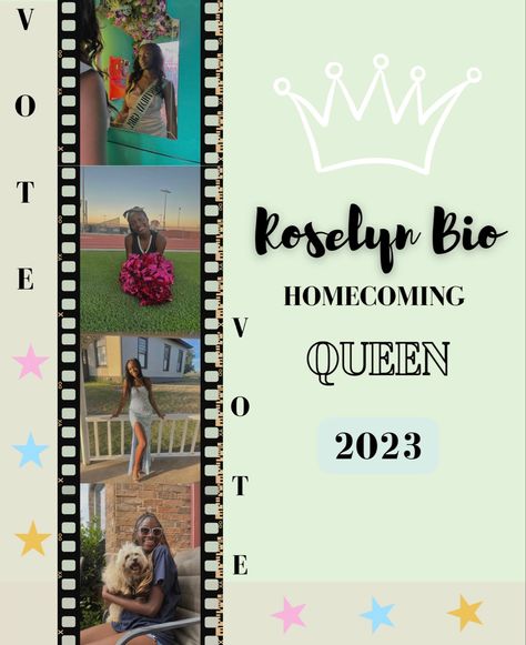 Instagram Campaign Post Ideas, Homecoming Court Ideas High School, Flyers For Student Council, Sga Campaign Flyers, Hoco Campaign Flyers, Prom Royalty Campaign, Hoco Nominee Posters, Prom Campaign Ideas Social Media, Prom Nominations Posters