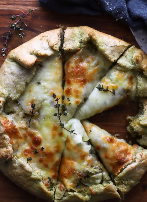 Vegetable Galette, Bread Sides, Pesto And Mozzarella, Luncheon Recipes, Pizza Sides, Springtime Recipes, Pesto Mozzarella, Sage Recipes, Yummy Vegetable Recipes