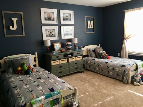 Twin Room Twin Boys Room, Twin Boys Bedroom, Shared Boys Rooms, Boys Shared Bedroom, Twin Room, Teenager Bedroom Boy, Teenage Boy Room, Boys Room Design, Boys Bedroom Makeover