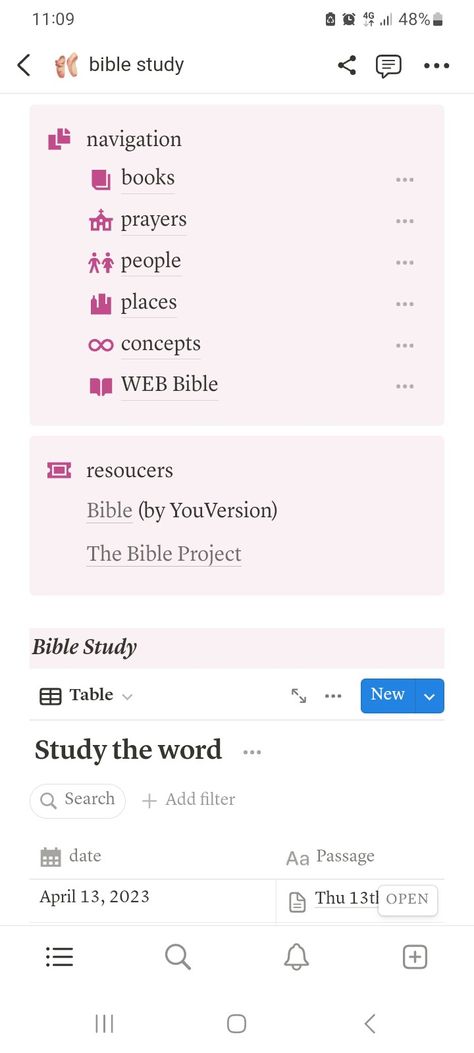 #notion #template #aesthetic #memoriesndew Bible Notion Template, Notion For Note Taking, Christian Notion Template, Notion Template Ideas Aesthetic Language Learning, Bible Study Notion Template, Notion Template Vocabulary, Interdisciplinary Studies, Student Dashboard, Bible Study Template