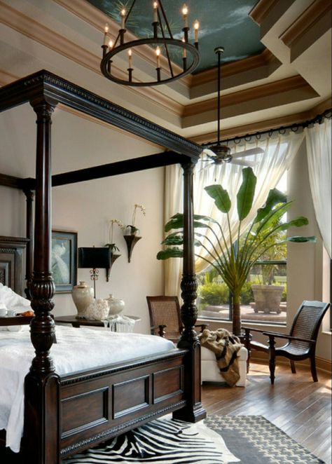 British Colonial Bedroom, West Indies Decor, Colonial Bedroom, Design Ložnic, British Colonial Decor, Colonial Interior, Tropical Bedrooms, Curated Decor, British Colonial Style