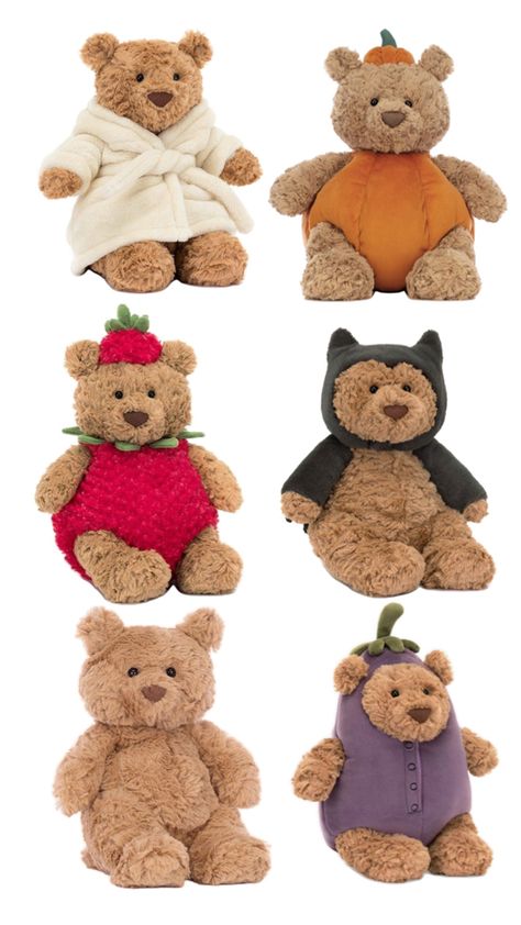 Jelly Cats Bartholomew, Jelly Cat Bear In A Robe, Jellycats Bartholomew Bear, Jellycat Teddy Bear, Bartholomew Bear Strawberry, Jelly Cat Plush, Bartholomew Bear Jelly Cat, Gingerbread Jellycat, Jellycat Bartholomew Bear