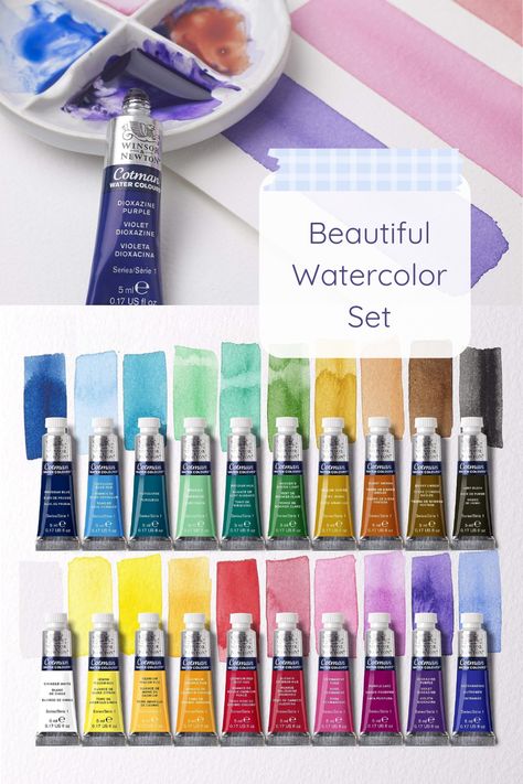 Cotman Watercolor, Watercolor Supplies, Winsor And Newton Watercolor, Watercolor Paint Set, Professional Paintings, Winsor Newton, Winsor & Newton, Watercolor Paint, Painting Supplies