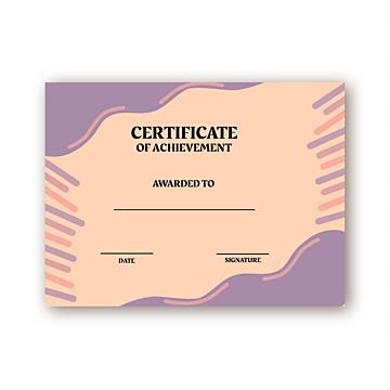 Certificate Design Aesthetic, Cute Certificate, Acknowledgments For Project, Cute Template, Certificate Border, Purple Cute, Awards Certificates Template, Gold Certificate, Kids Graduation