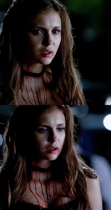 Elena Gilbert | Nina Dobrev Elena Gilbert Makeup, Hallowen Schminke, Tatia Petrova, Vampire Diaries Costume, Vampire Makeup Halloween, Elena Gilbert Style, Elena Damon, Katerina Petrova, Main Point