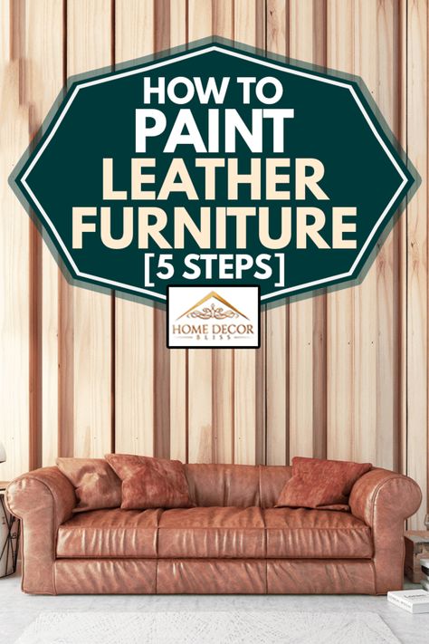 Paint Leather Furniture, Paint Leather Couch, Homemade Primer, How To Paint Leather, Furniture Video, Red Leather Sofa, Paint Leather, Faux Leather Sofa, Painted Cups