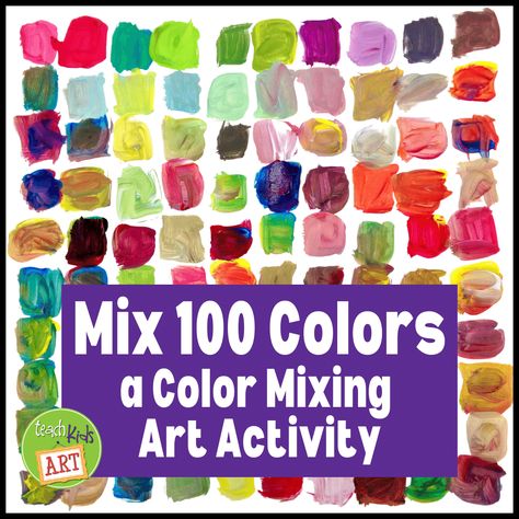 This fun color mixing art activity is perfect for kids in grades 2 and up. Originally, I created this project to celebrate our “100th Day of School“, but kids will enjoy doing this anytime! Your students will gain valuable color mixing experience while creating a frame-worthy piece of art. The example above was created by […] Related posts: How to Mix More Interesting Greens Kandinsky for Kinders Create Your Own Color Wheel Color Wheel Lesson, Color Wheel Art Projects, Color Art Lessons, Art Activity For Kids, Color Wheel Art, Mixing Paint Colors, Art Fundraiser, Collaborative Art Projects, Art Teaching