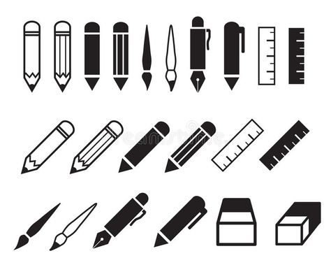 Pencil Icon, Object Illustration, Pencil And Pen, Pen Icon, Free Illustration, Writing Pens, Pen Pencil, Fountain Pens, Media Content