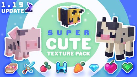 Super Cute in Minecraft Marketplace | Minecraft Cute Mods For Minecraft, Minecraft Animal Mods, Minecraft Cute Mods, Aesthetic Minecraft Mods, Cute Minecraft Mods, Kawaii Minecraft, Marketplace Minecraft, Minecraft Resource Packs, Minecraft Texture Pack