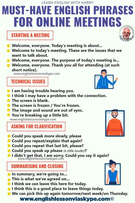 Business Meeting Phrases, English For Workplace, Professional English Vocabulary, Meeting Phrases, Business English Vocabulary, Toefl Vocabulary, English Business, Business Writing Skills, English Conversation Learning