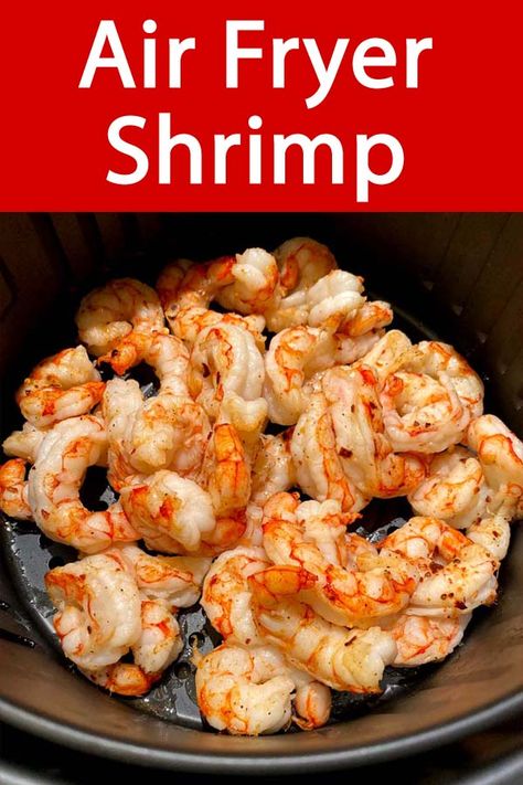 This air fryer frozen shrimp recipe is amazing! Works with frozen raw or cooked shrimp! No thawing shrimp needed, cook the shrimp straight from frozen in your air fryer! Air Fryer Frozen Shrimp, Frozen Cooked Shrimp, Air Fryer Shrimp, New Air Fryer Recipes, Cooked Shrimp, Shrimp Recipes Healthy, Air Fried Food, Air Fryer Oven Recipes, Air Fry Recipes