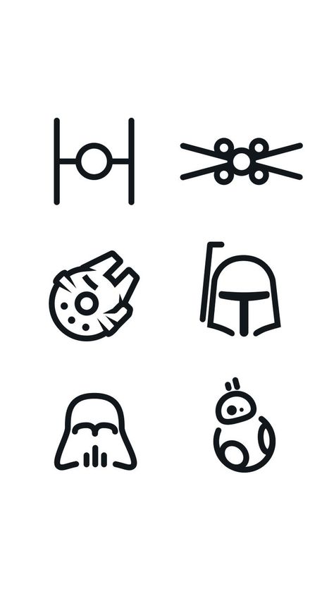 Mandolorians Tattoo Simple, Bd1 Droid Tattoo, Star Wars Planets Tattoo, Mini Star Wars Tattoos, Star Wars Art Simple, Star Wars Graphics, Star Wars Line Drawing, Star Wars Line Art Tattoo, Minimalistic Star Wars Tattoo