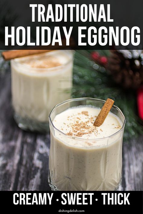 Best Eggnog Recipe, Eggnog Recipe Homemade, Holiday Eggnog, Christmas Eggnog, Homemade Eggnog, Eggnog Recipe, Egg Nog, Fruit Pizza, Christmas Brunch