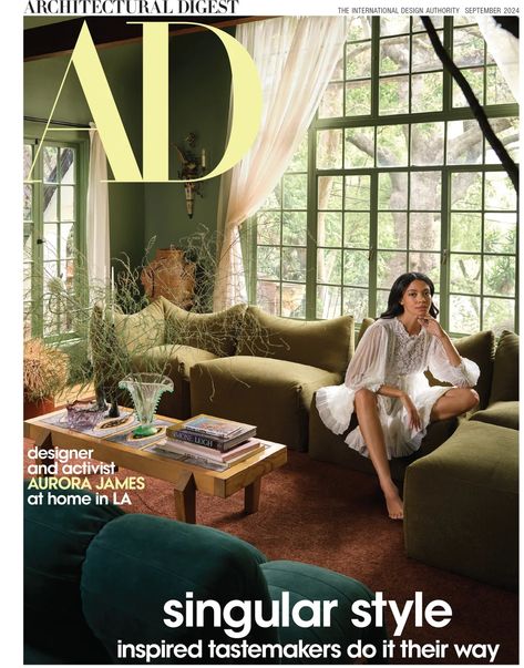 Designer Aurora James offers a view into her LA cottage | CNN Architectural Digest Magazine, Aurora James, Ad Architectural Digest, Arch Digest, Laurel Canyon, Top Architects, Garden Architecture, Bold Art, Commercial Architecture