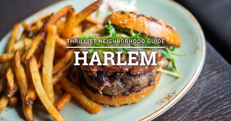 There's more to Harlem than soul food. Harlem Restaurants, Harlem Nyc, Nyc Apt, Travel Wishes, Buttermilk Fried Chicken, Neighborhood Guide, Best Places To Eat, Buttermilk, Soul Food