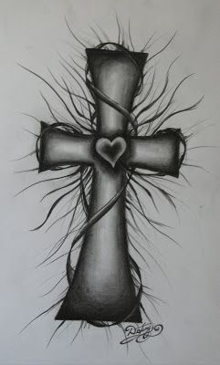 Cross Drawings | Cross I designed and drew :) Cross Drawing Sketches, Cross Drawings, Cross Ideas, Cross Coloring Page, Freezer Smoothies, Cross Drawing, Christian Drawings, Badass Drawings, Cross Tattoos For Women