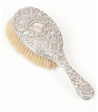 Victorian silver ladies hair brush  Price £200.00   Victorian silver hairbrush with rococo foliate chased design, made in Birmingham in 1890. Very good condition. Brush Tattoo, Art Deco Vanity, Victorian Hairstyles, Victorian Ladies, Brush Type, Hair Brushes, Victorian Women, Anne With An E, Beauty Business