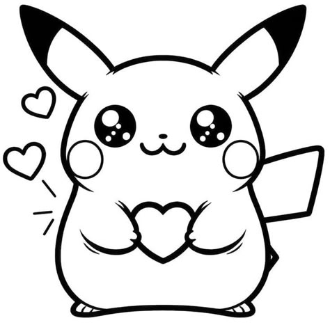 Pikachu Coloring, Amazing Coloring Pages, Pichu Pokemon, Pikachu Coloring Page, Pikachu Drawing, Dog Coloring Page, Pokemon Coloring Pages, Pokemon Coloring, Easy Coloring Pages