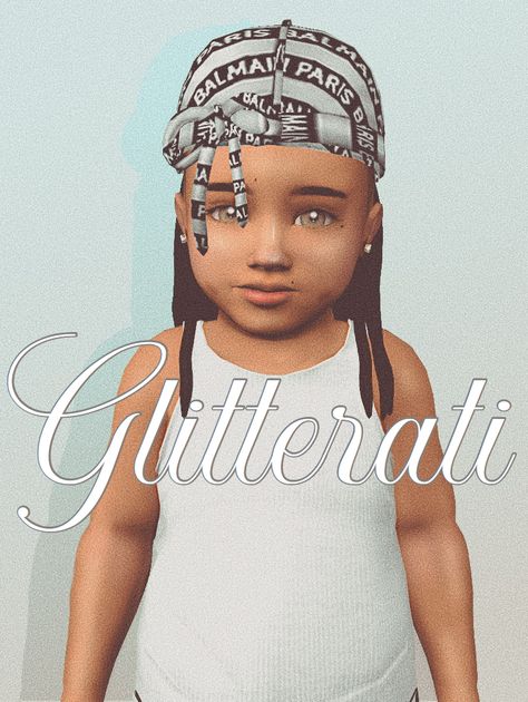 Melanin Shae — glitterati-sims: Glitterati Kids Designer Durag ... Durag Sims4, Sims 4 Cc Jumbo Bonnet, Sims 4 Durags Cc, Sims 4 Vintage Glamour, Pose Friends, Cc Accessories, Sims 4 Toddler Clothes, Sims Baby, Sims 4 Black Hair