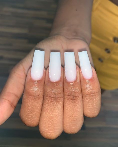 Nails by Jho✨ on Instagram: “#acrylicnails #squarenails #softwhitenails” Long Square Nails, Tapered Square Nails, Milky Nails, Square Nail Designs, Tapered Square, White Acrylic Nails, Smink Inspiration, Long Square Acrylic Nails, Acrylic Nails Coffin Short