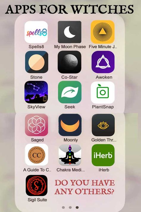 Apps For Witches Android, Good Apps For Android, Witchy Apps For Android, Things For Witches, App For Witches, Witchy Apps Iphone, Daily Witchy Things, Best Apps For Witches, Witch Apps Iphone
