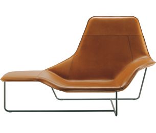 Lama Leather Chair Brown Chaise Lounge, Chaise Longue Design, Poltrona Design, Brown Accent Chair, Brown Furniture, High Design, Chaise Lounges, Chaise Design, Decor Minimalist