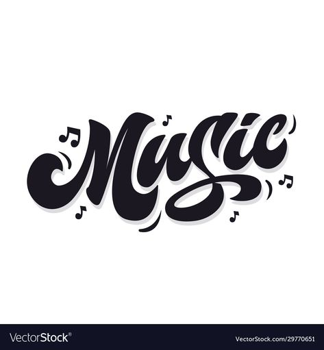 Musical Letters Fonts, Music Calligraphy Hand Lettering, Music Inspiration Art, Music Note Letters, Music Calligraphy, Music Notes Letters, Music Lettering, Buu Monster Inc, Music Title