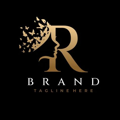 R Logo Design Letter, Logo For Beauty Salon, Letter R Logo Design, Hair Salon Logo Design, R Logo Design, Hair Salon Logo, Hair Salon Logos, Jewelry Logo Design, Billionaire Life