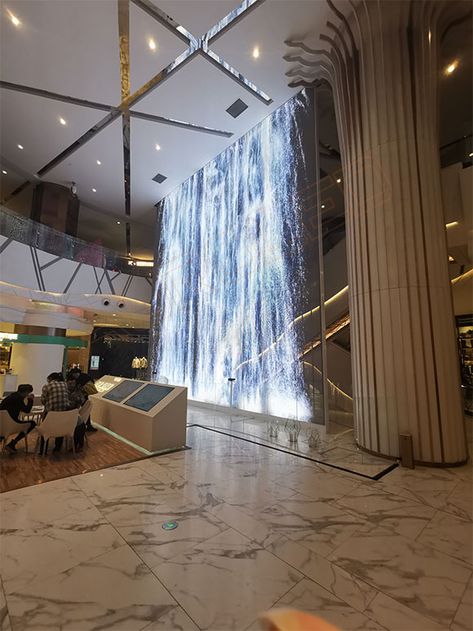 Atrium Design, Led Curtain, Interactive Installation, Lobby Design, Exhibition Display, Led Screen, Curtain Wall, Video Wall, Luminaire Design