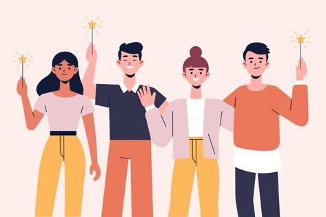 People celebrating together | Free Vector #Freepik #freevector #people #woman #man #human Vector Illustration People, Storyboard Examples, Vector Illustration Character, People Celebrating, Human Vector, Storyboard Illustration, The Artist Movie, Motion Graphics Design, 캐릭터 드로잉