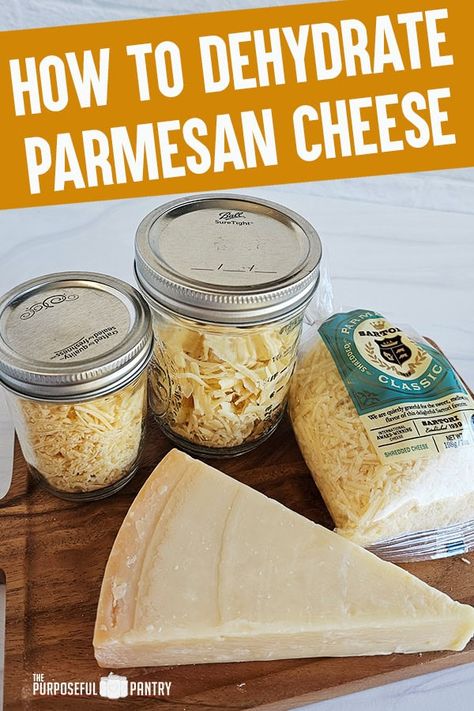 Have you ever wondered how to make fresh parmesan cheese shelf-stable? You can get short-term storage by dehydrating parmesan cheese with these easy-to-follow steps! Dehydrating Cheese, Dehydrated Cheese, Food Dehydrator Ideas, Quick Protein Snacks, Quick Protein, Cheese Chips, Canning Pickles, Hiking Food, Fruit Leather