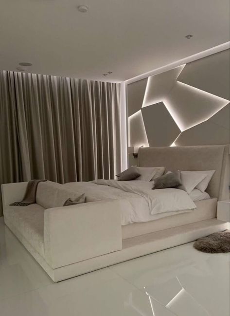 Futuristic Bedroom Design, Futuristic Bedroom, Minimalist Living Room Ideas, Living Room Minimalist, Unique Bedroom Design, Bedroom Colour, Guest Bedroom Makeover, Room Minimalist, Luxury Room Bedroom