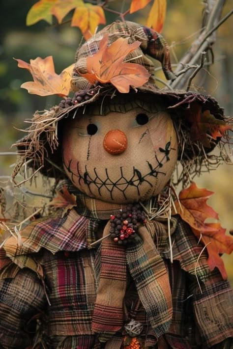 Cute Scarecrow, Scarecrows For Garden, Scarecrow Doll, Halloween Gourds, Scarecrow Crafts, Halloween Love, Fall Pumpkin Crafts, Fall Decor Diy Crafts, Thanksgiving Blessings