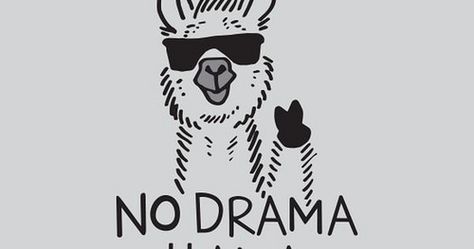 Photo No Drama Llama, Drama Llama, Llama Drama, No Drama, E Card, Mini Tattoos, 로고 디자인, Funny T, The Words